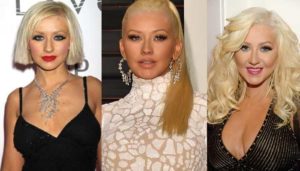 christina aguilera plastic surgery before and after photos
